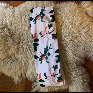 Floral bandeau swim top